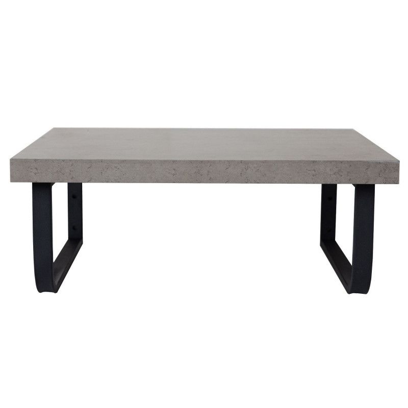 Plan de toilette suspendu pour vasque WILL - 60 cm + Equerres Métal Noir Mat