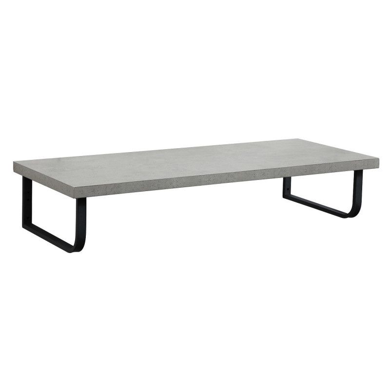 Plan de toilette suspendu pour vasque WILL - 120 cm + Equerres Métal Noir Mat - Décor Chêne / Effet 