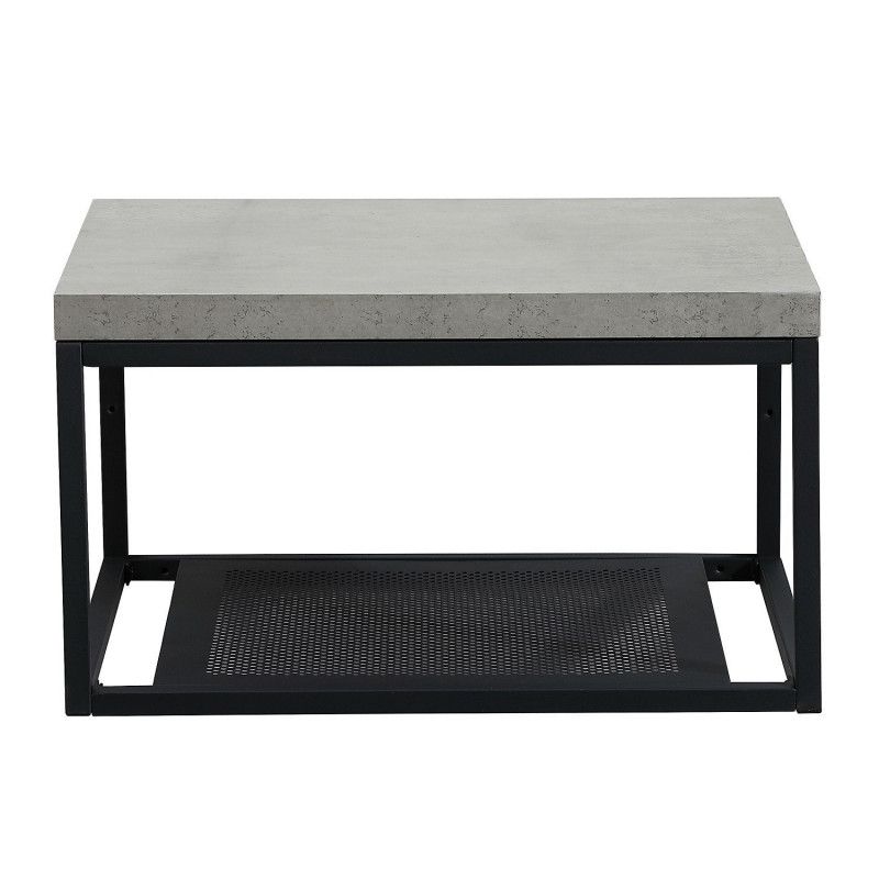 Plan de toilette suspendu pour vasque WILL - Ep. 12 cm L60 cm + Structure Métal Noir Mat - Décor Chê