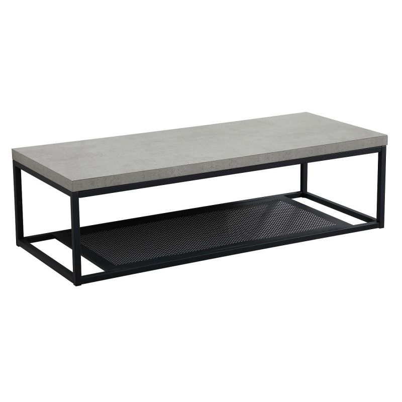 Plan de toilette suspendu pour vasque WILL - Ep. 12 cm L120 cm + Structure Métal Noir Mat - Décor Ch
