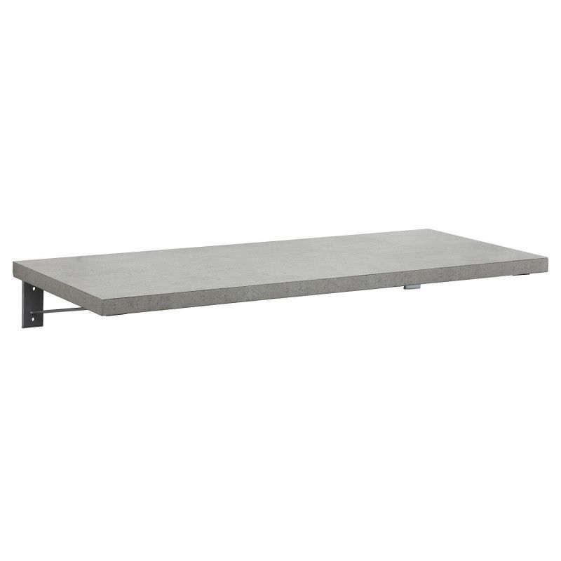 Plan de toilette suspendu pour vasque WILL - 120 cm + Equerres Invisibles - Décor Chêne / Effet Béto