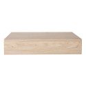Plan de toilette Salle de Bain à suspendre WILL - 60 cm - Ep. 12 cm - Décor Chêne