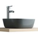 Vasque Salle de Bain à poser carrée 37 cm Gris Anthracite - MIA