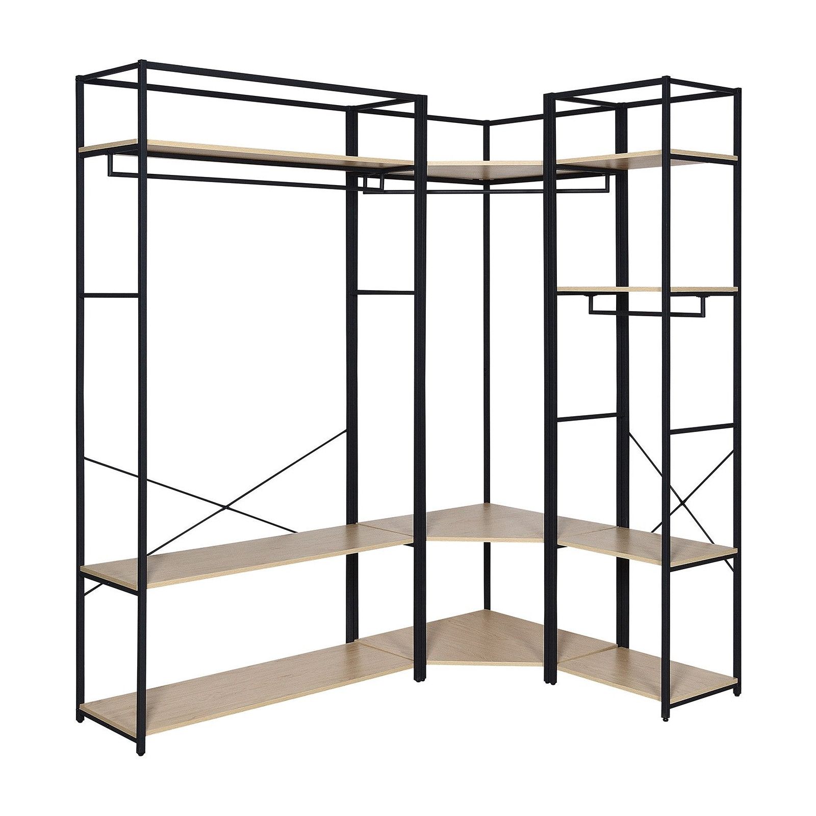 Portants Vêtements en Bois et Métal - Lot de 3 - JUNE