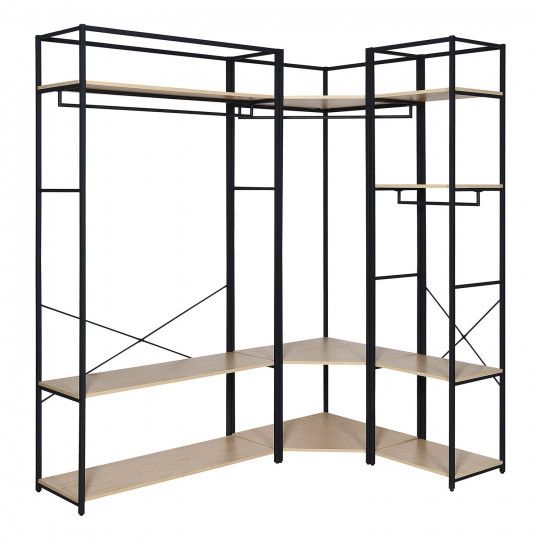 Portants Vêtements en Bois et Métal - Lot de 3 - JUNE