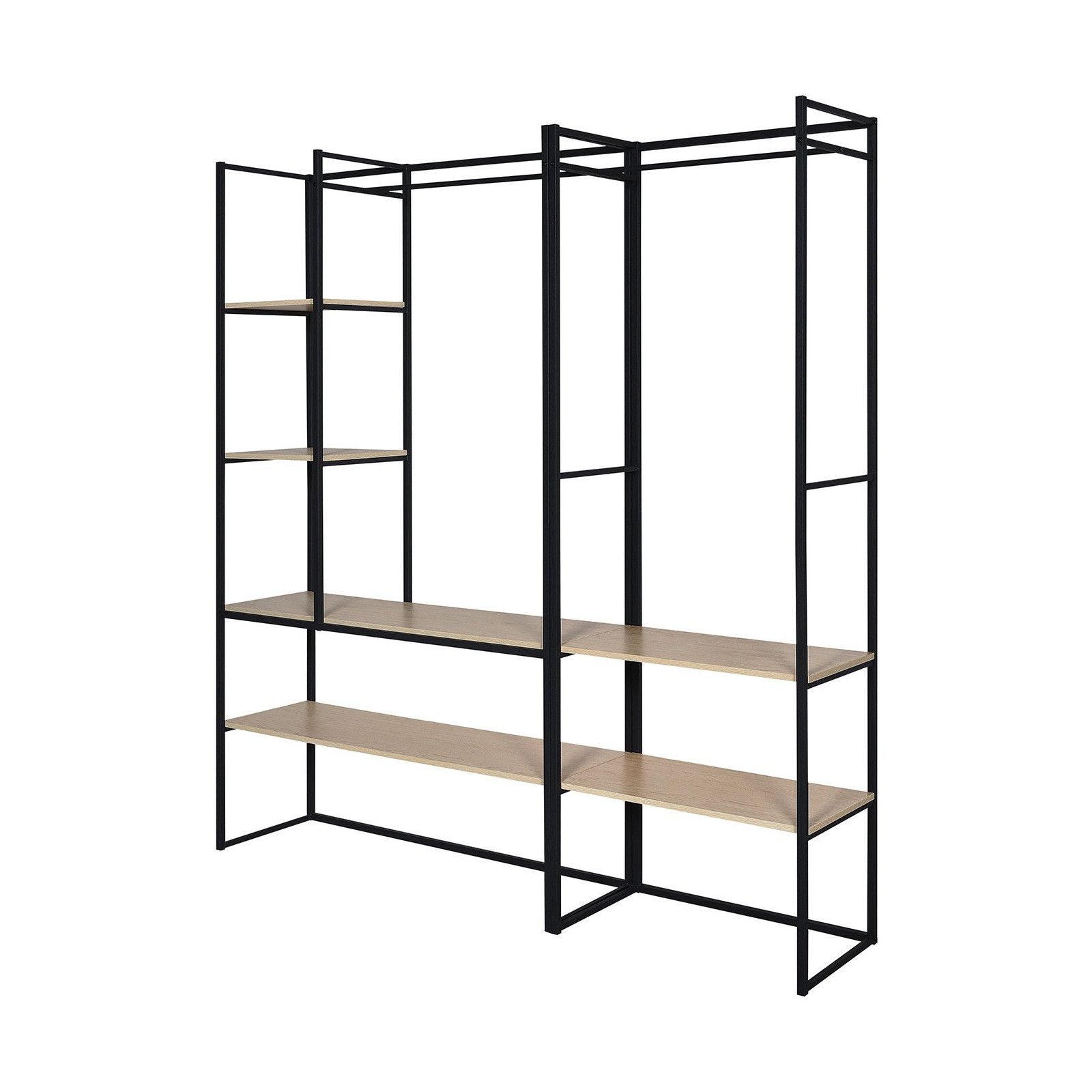 Portant Vêtements en Bois et Métal - Lot de 2 - ASHTON Portant Vêtements en Bois et Métal - Lot de 2 - ASHTON