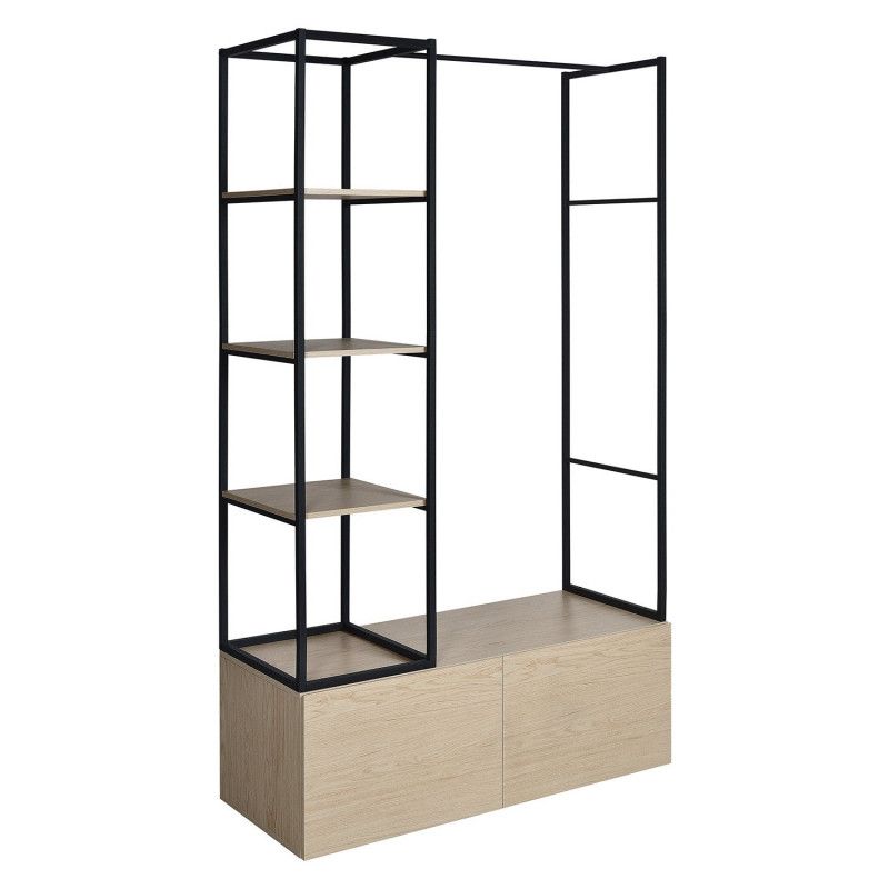 Portant Vêtements en Bois et Métal L120 x H200cm KLEID