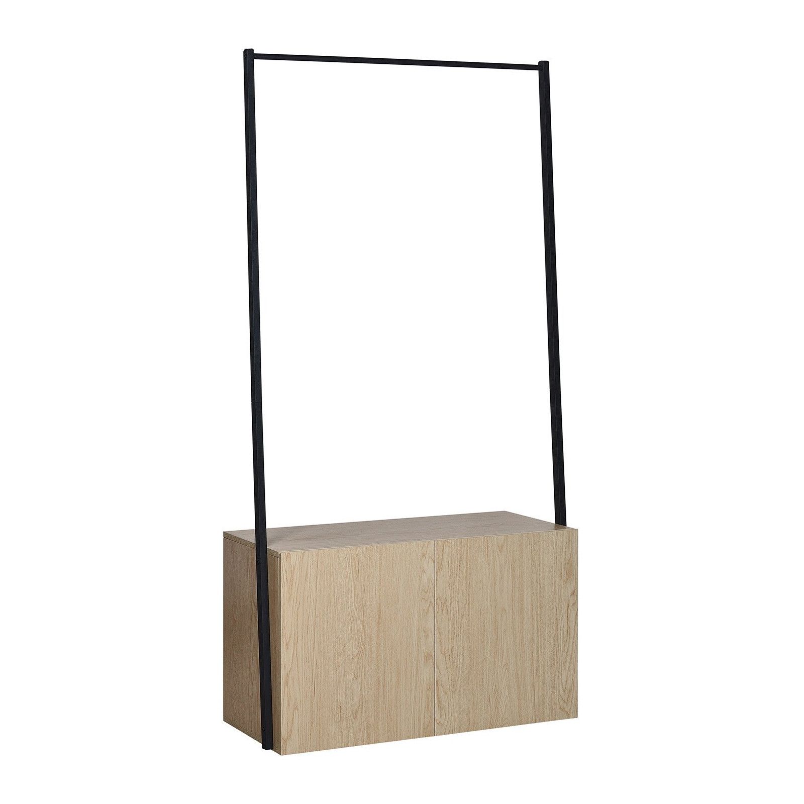 Portant vêtements en Bois et Métal Noir 90 cm - ALTA Portant vêtements en Bois et Métal Noir 90 cm - ALTA