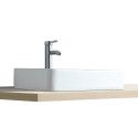 Vasque Salle de Bain à poser rectangulaire Blanc 60 cm - SADDY