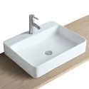 Vasque Salle de Bain à suspendre Blanc 60 cm - ANDY