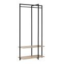 Portant Vêtements en Bois et Métal L80 x H165 cm - CROSS Portant Vêtements en Bois et Métal L80 x H165 cm - CROSS