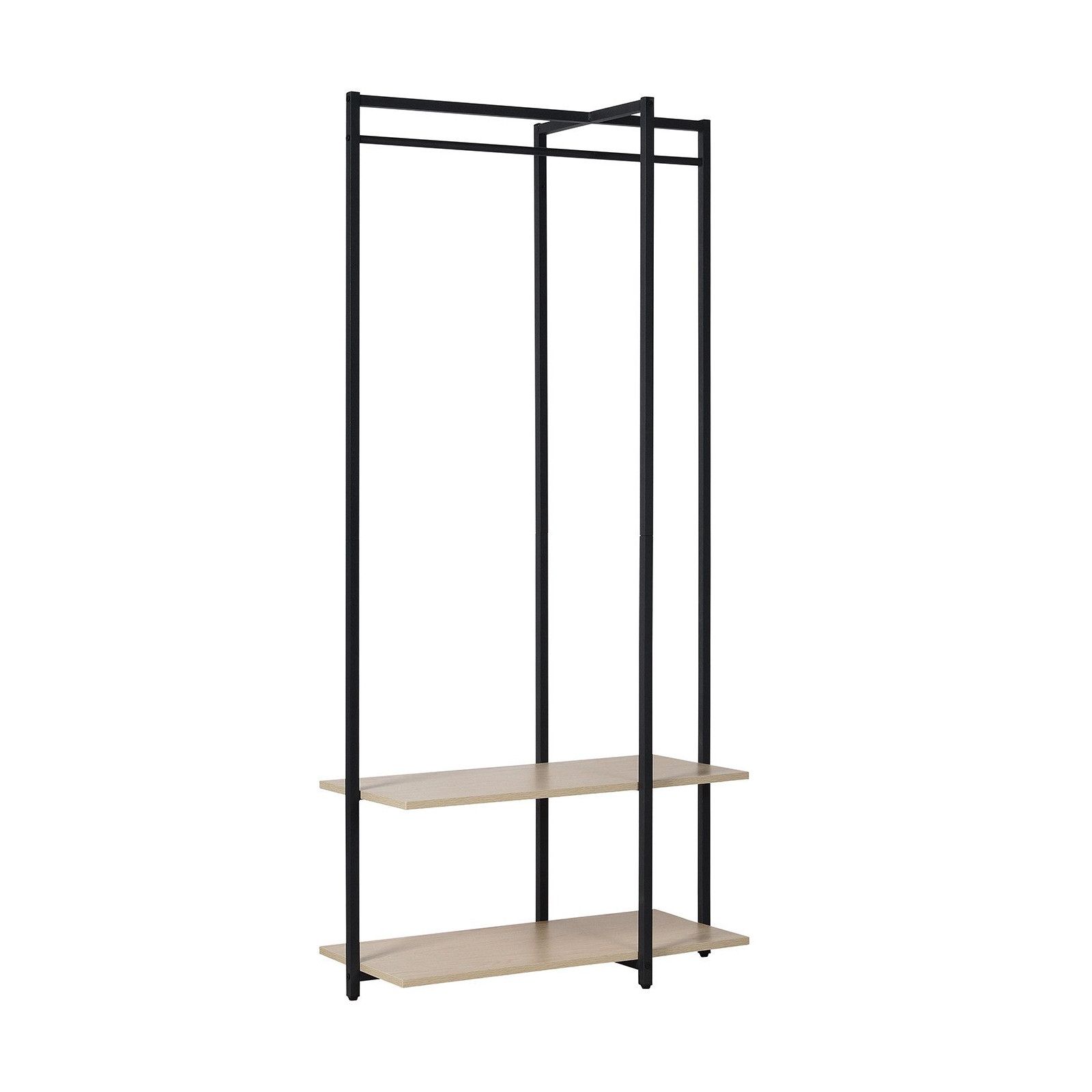 Portant Vêtements en Bois et Métal L80 x H165 cm - CROSS Portant Vêtements en Bois et Métal L80 x H165 cm - CROSS