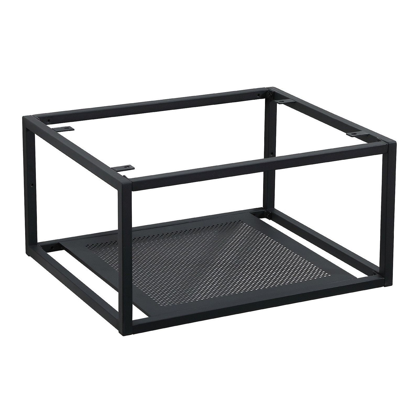 Structure métal - Support à suspendre Métal Noir Mat pour Plan de toilette Salle de Bain - 60 cm WIL