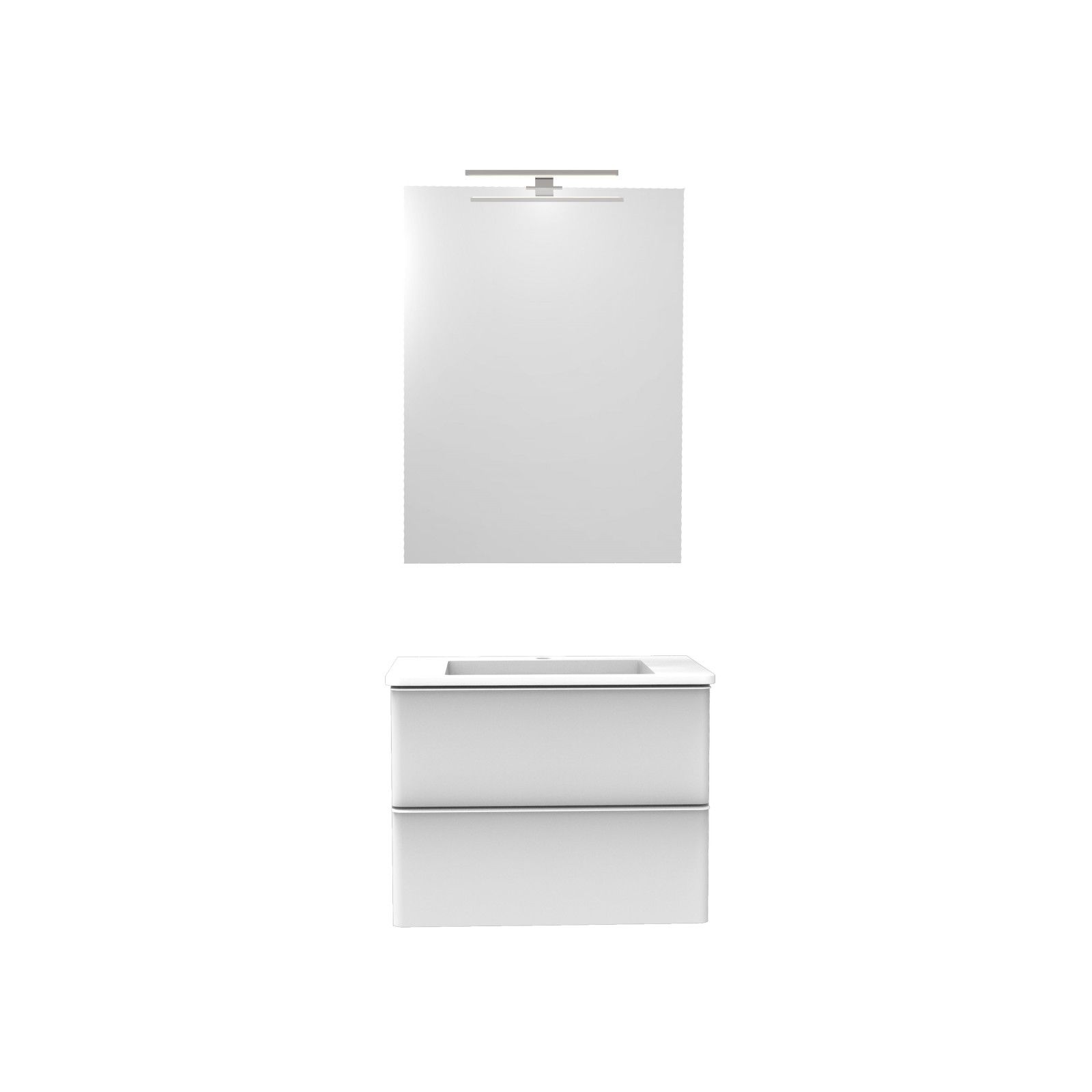 Miroir Salle De Bain Avec Éclairage LED L60 x H80 JULIA Miroir Salle De Bain Avec Éclairage LED L60 x H80 JULIA
