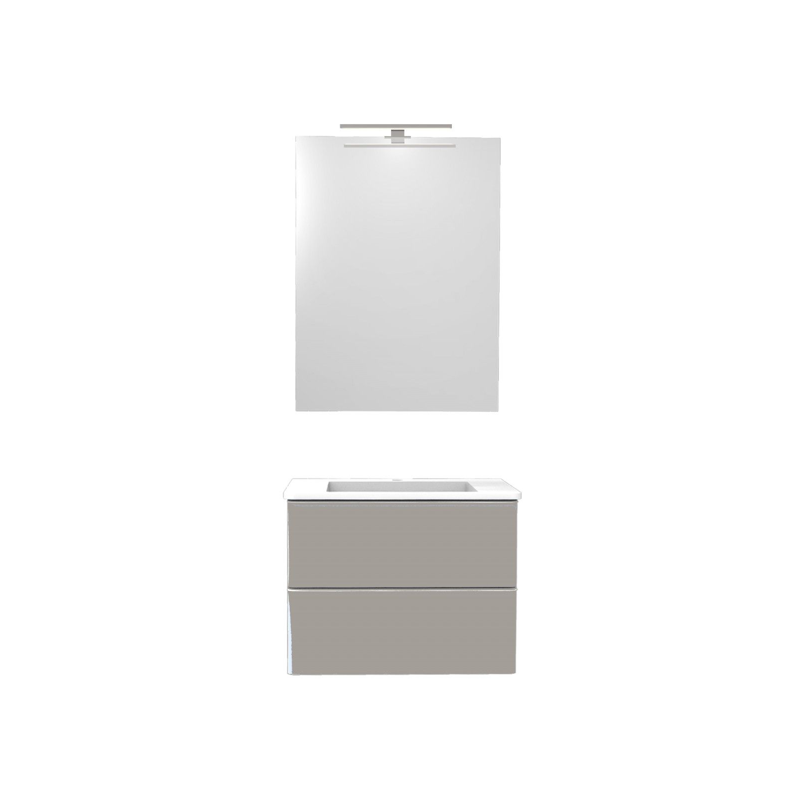 Miroir Salle De Bain Avec Éclairage LED L60 x H80 JULIA Miroir Salle De Bain Avec Éclairage LED L60 x H80 JULIA