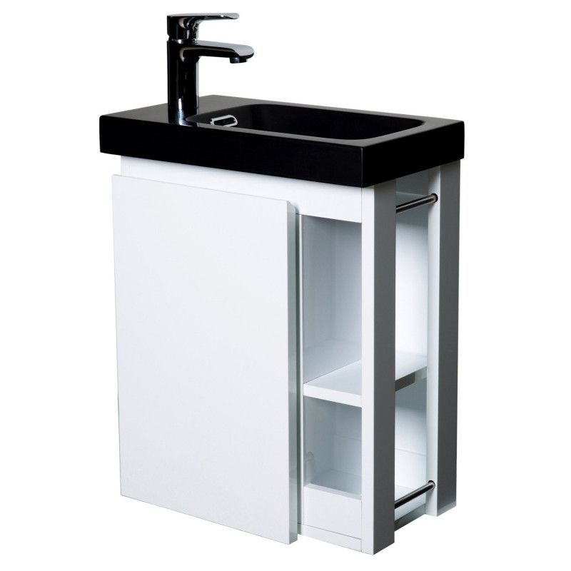 Lave-mains Blanc & noir L41,5 x H53 HAMPTON