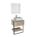 Ensemble de Salle de bain NINA Meuble 60CM + Vasque COMA + Miroir Ensemble de Salle de bain NINA Meuble 60CM + Vasque COMA + Miroir