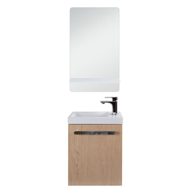 Lave-mains NEVADA avec vasque céramique L 41 x H 53 x P 21,5 cm