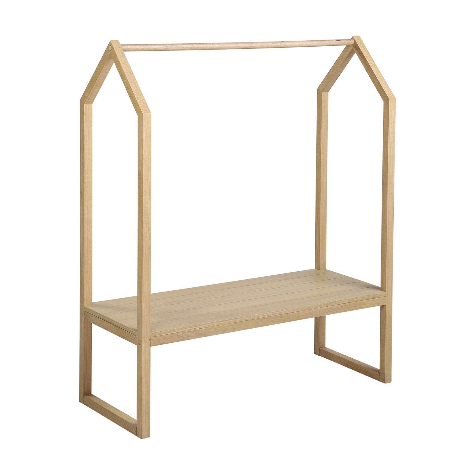 Portant Vêtements en Bois Chambre Enfant