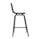 Tabourets de Bar Îlot Central Rotin et Métal - Coloris Noir KUTA | Lot de 2 Tabourets de Bar Îlot Central Rotin et Métal - Coloris Noir KUTA | Lot de 2