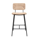 Tabourets de Bar Îlot Central Corde tressée et Métal - Coloris Naturel TIDRA | Lot de 2 Tabourets de Bar Îlot Central Corde tressée et Métal - Coloris Naturel TIDRA | Lot de 2