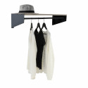 Etagère penderie murale 90 cm Métal - STEFF Etagère penderie murale 90 cm Métal - STEFF