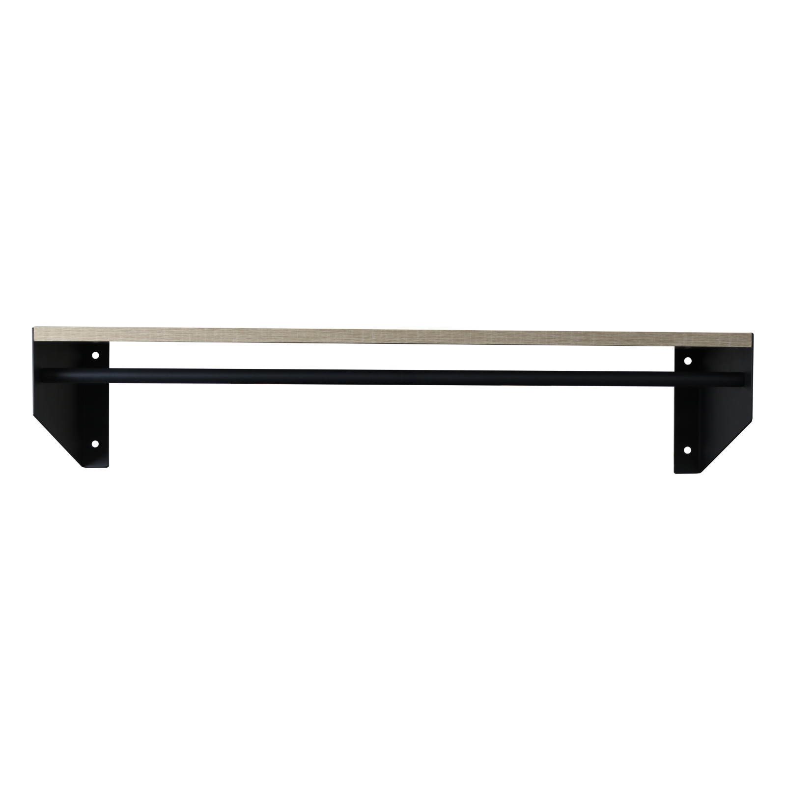 Etagère penderie murale 90 cm Métal - STEFF Etagère penderie murale 90 cm Métal - STEFF