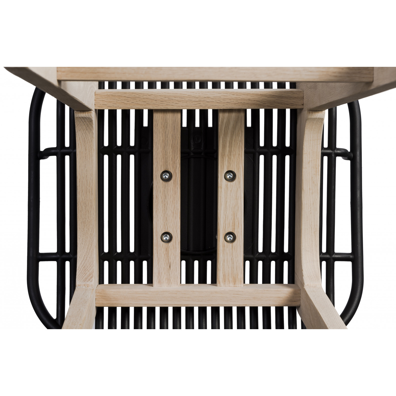 Tabourets de Bar Îlot Central Bois et Noir H65cm MALMO| Lot de 2