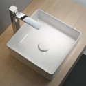 Ensemble de Salle de Bain WILL - Plan suspendu 60 cm + Equerres invisibles + Vasque + Miroir
