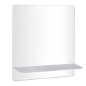 Ensemble de Salle de Bain WILL - Plan suspendu 60 cm + Equerres invisibles + Vasque + Miroir