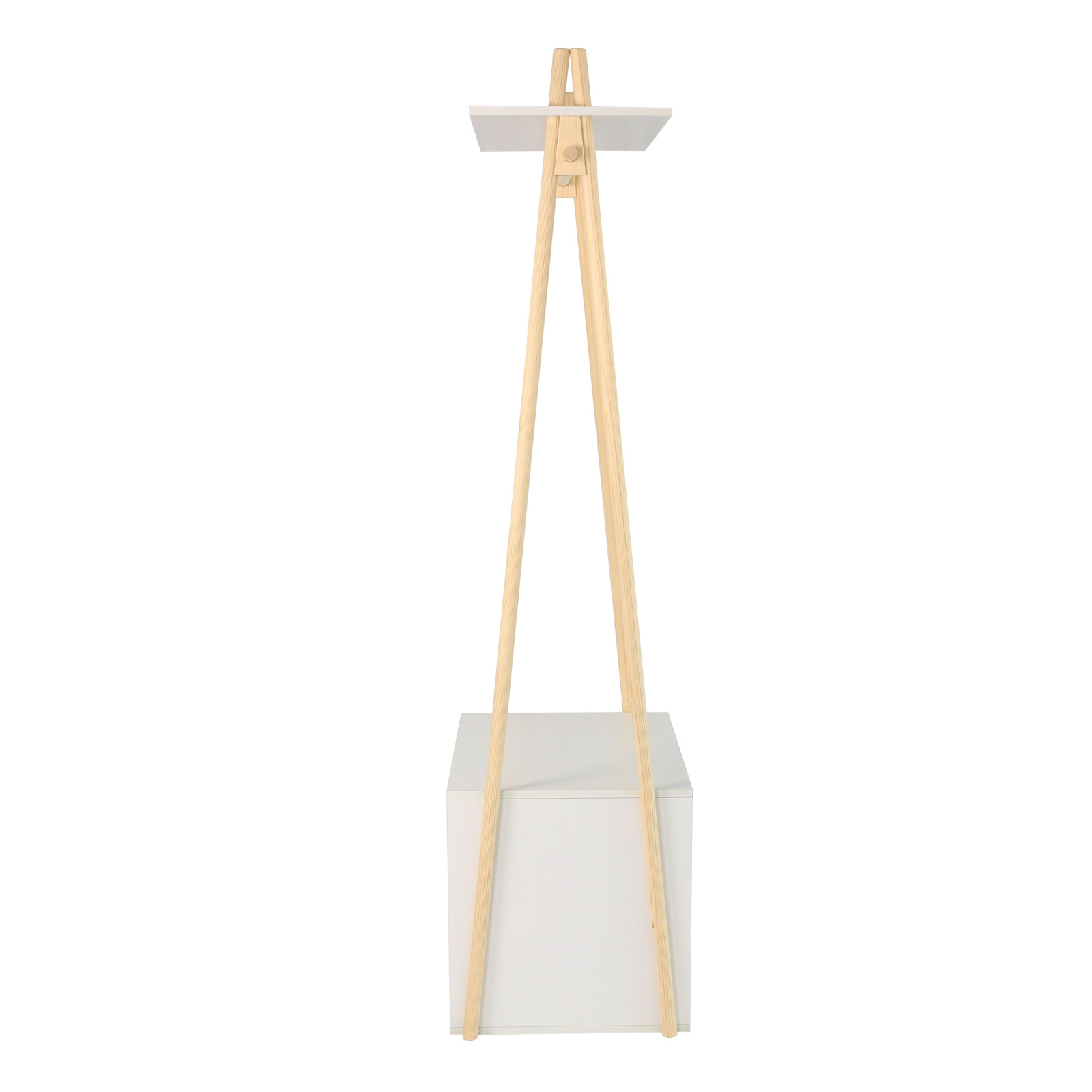 Portant penderie en bois avec rangements ALEX H145 cm Portant penderie en bois avec rangements ALEX H145 cm