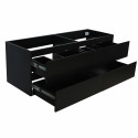 Meuble sous vasque 120 cm Noir Carbone SORRENTO