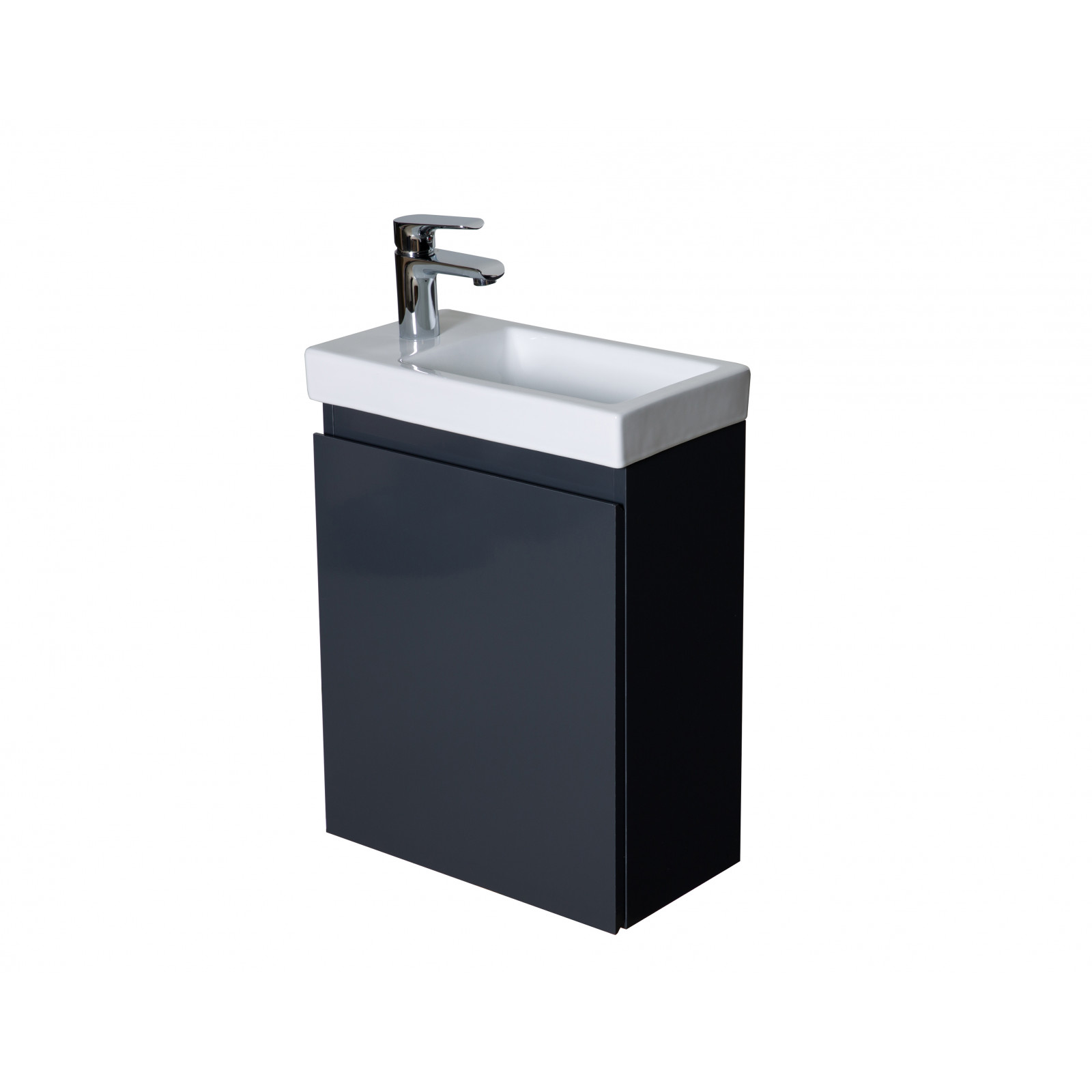 Lave-mains LISA Gris Anthracite + Robinet Chromé Lave-mains LISA Gris Anthracite + Robinet Chromé