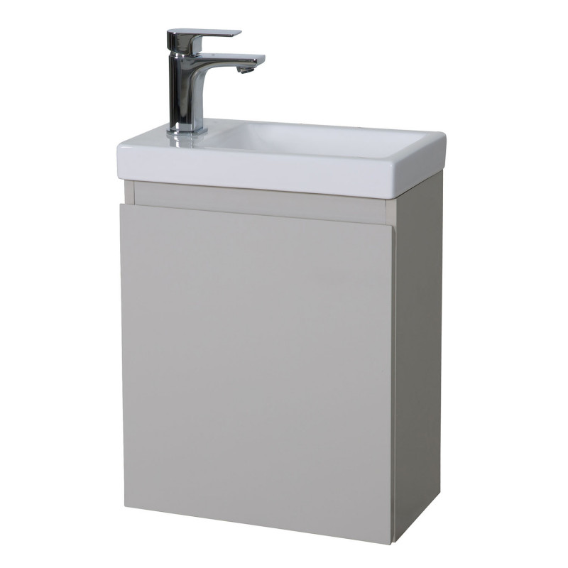 Lave-mains LISA Gris Sable + Robinet Chromé