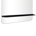 Miroir de salle de bain tablette noire L40 cm SIMONA