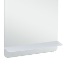 Miroir de salle de bain tablette blanche L40 cm SIMONA