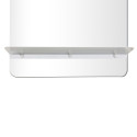 Miroir de salle de bain tablette blanche L40 cm SIMONA