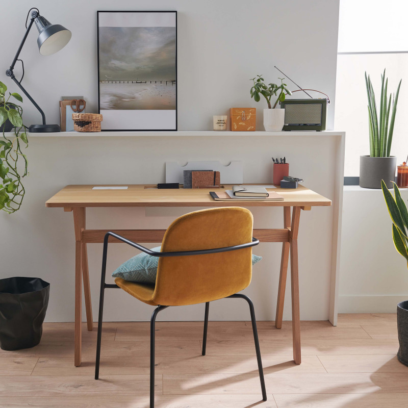 Bureau scandinave frêne 120 cm MOBOX