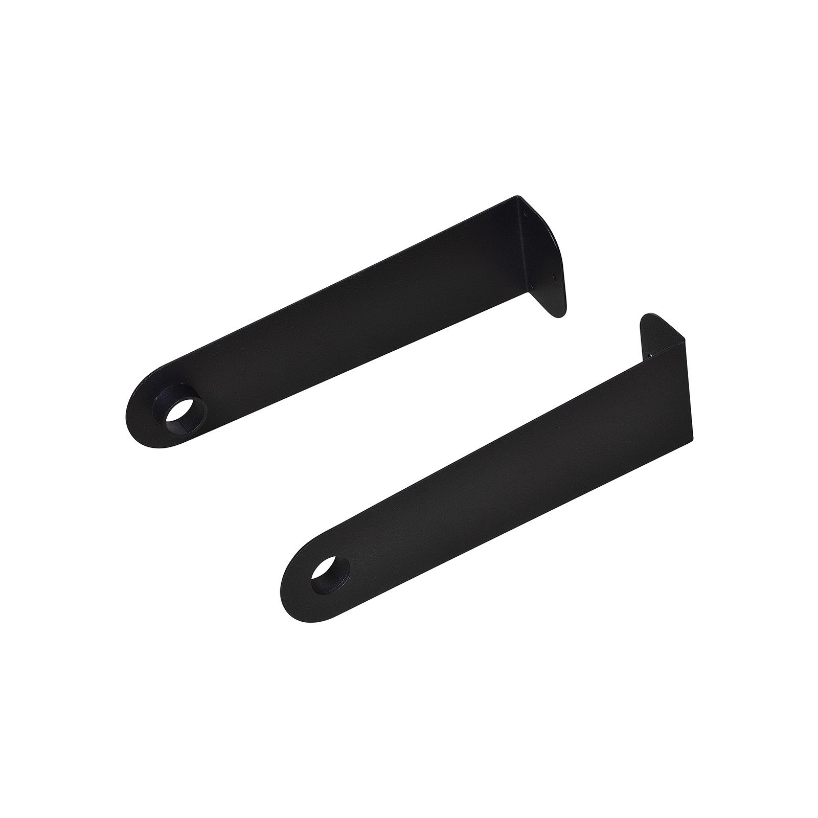 Kit penderie suspendue / portant barre murale Chêne / Métal Noir Mat 1 m - YURI Kit penderie suspendue / portant barre murale Chêne / Métal Noir Mat 1 m - YURI