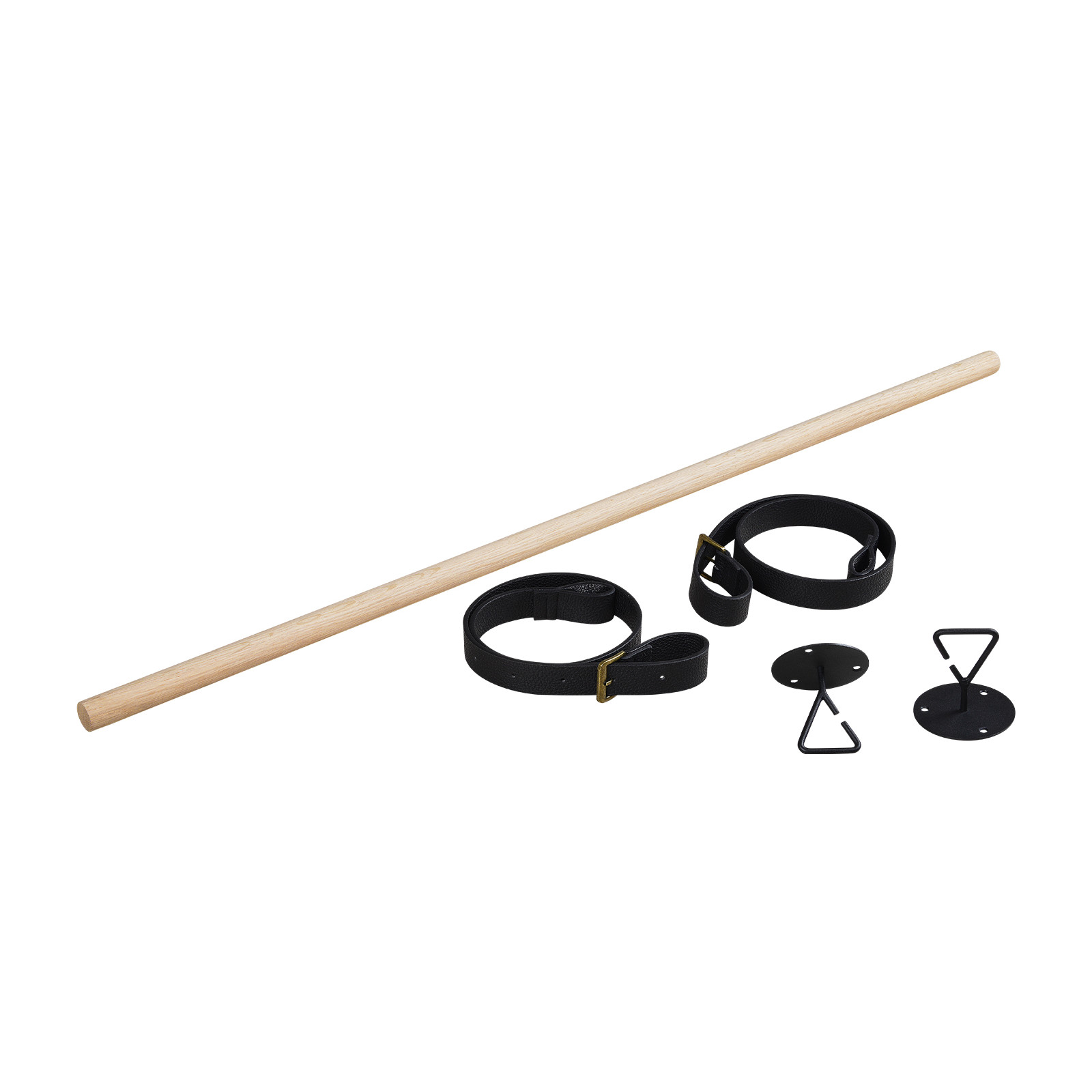 Kit penderie VIKY effet cuir - Penderie suspendue sous plafond Kit penderie VIKY effet cuir - Penderie suspendue sous plafond