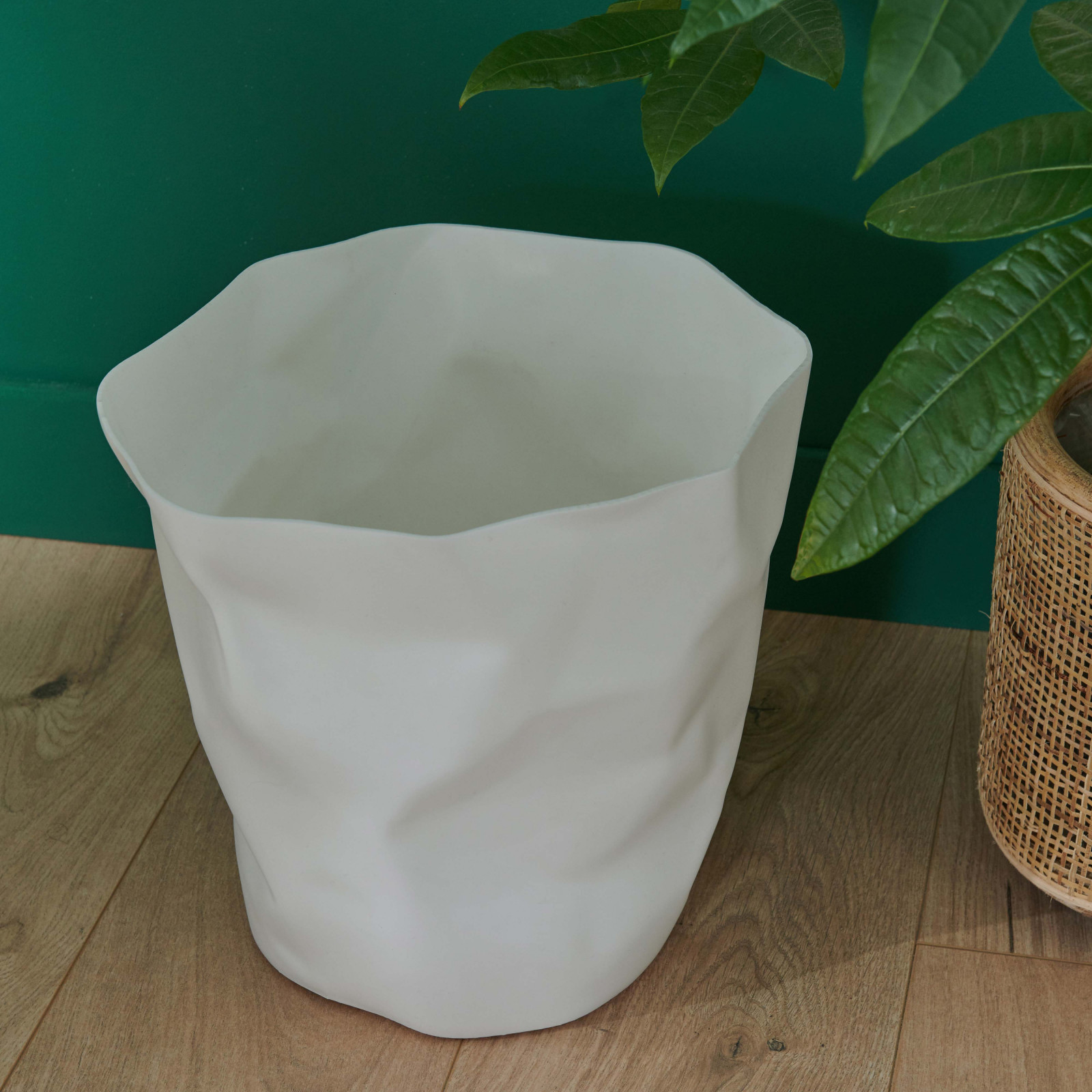 Corbeille Papier Design Blanche HOOK Corbeille Papier Design Blanche HOOK