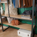 Portant Vêtements en Bois et Métal - Lot de 4 - ASHTON Portant Vêtements en Bois et Métal - Lot de 4 - ASHTON