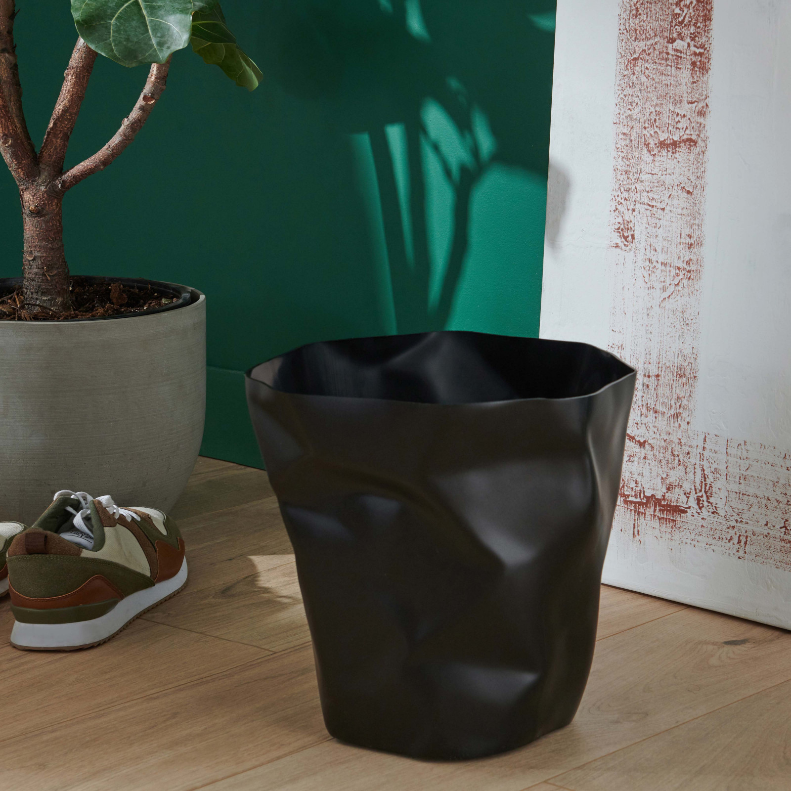 Poubelle de Bureau Design Noire 16 litres HOOK