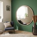 Miroir Mural Rond en Chêne Naturel Diamètre 150 cm - FAB