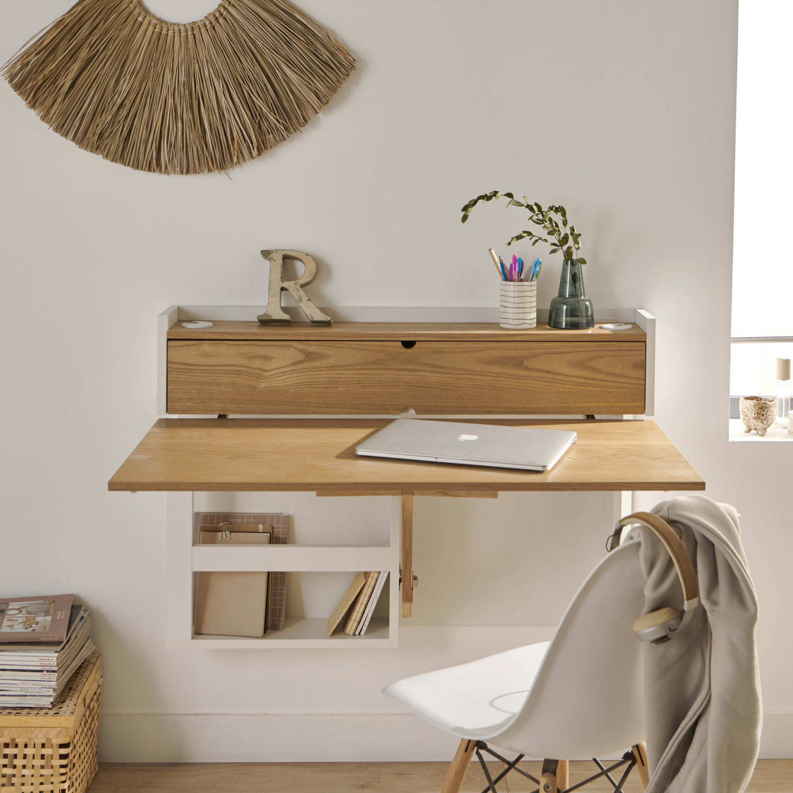 Bureau Bois Design 100 cm U-LINE
