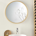 Miroir Rond Design en Bois D60 cm VALI