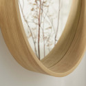Miroir Rond Design en Bois D60 cm VALI