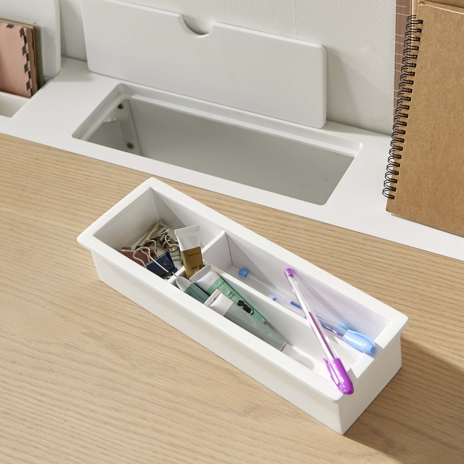 Bureau Bois/Blanc Design Suspendu 120 cm HANG