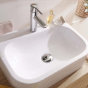 Vasque Blanche à Poser en Résine de Synthèse L50 cm ITO - Lot de 2
