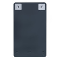Lave-mains Métal noir et Chêne L40 x H50 NOVA + miroir noir